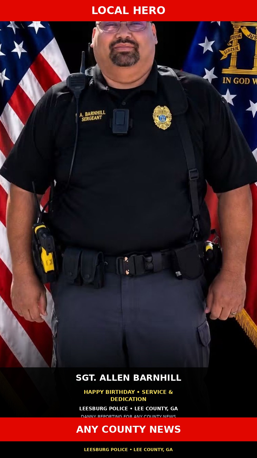 Local Hero: Sgt. Allen Barnhill birthday honor — Leesburg